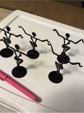 5 Metal Lady earring Holders! Super cute! 3.5” tall 💃 Teen gift or friend 🎁